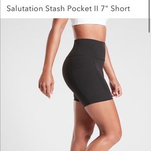 Athleta Salutation stash pocket biker short